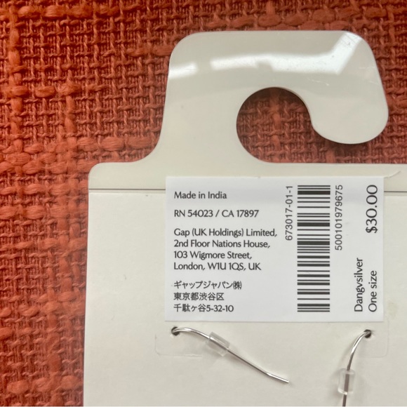 Banana Republic Aureus And Argent Silver Tiered Dangle Earrings NWT - Picture 9 of 9